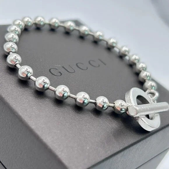 Gucci Sterling Silver Ball Chain #234607G11B - Picture 4 of 11